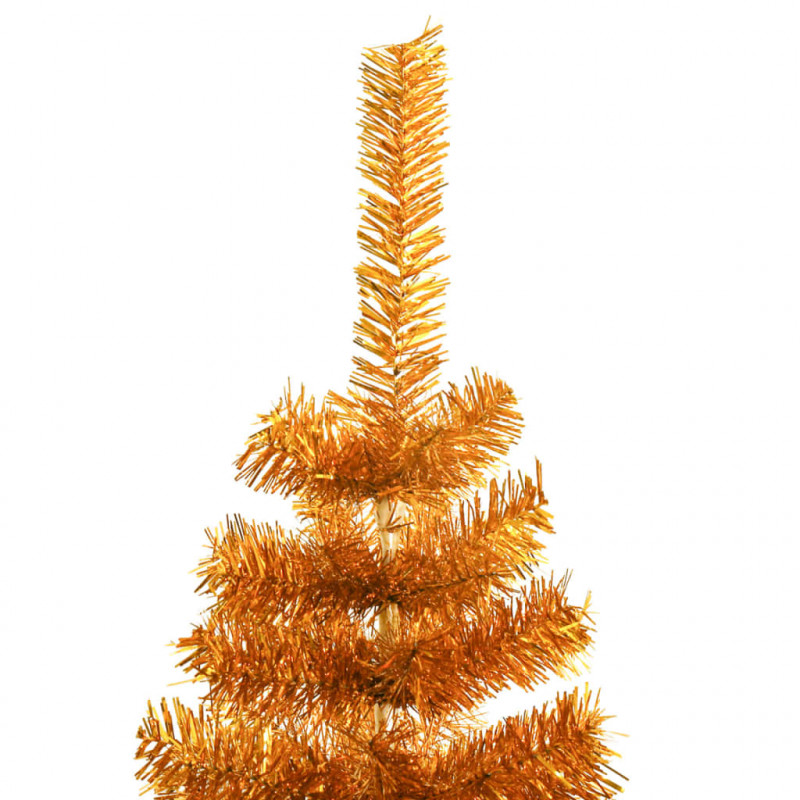 Sztuczna choinka ze stojakiem, złota, 150 cm, PET