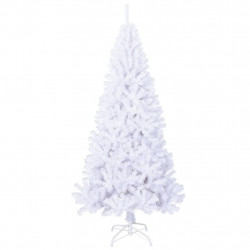 Sztuczna choinka o grubych gałązkach, biała, 210 cm, PVC