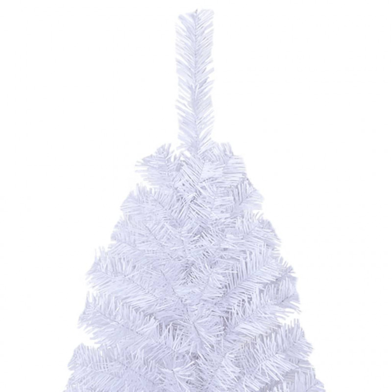 Sztuczna choinka o grubych gałązkach, biała, 210 cm, PVC