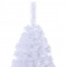 Sztuczna choinka o grubych gałązkach, biała, 210 cm, PVC