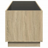 Stolik kawowy z LED Infinity, dąb sonoma, 90x50x50 cm