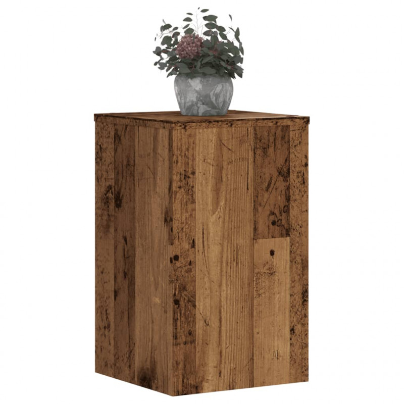 Podstawki pod doniczki, 2 szt., stare drewno, 30x30x50 cm