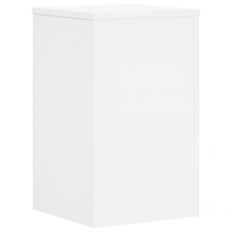 Podstawki pod doniczki, 2 szt., białe, 30x30x50 cm