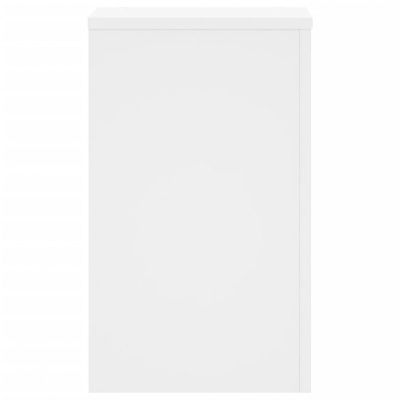 Podstawki pod doniczki, 2 szt., białe, 30x30x50 cm