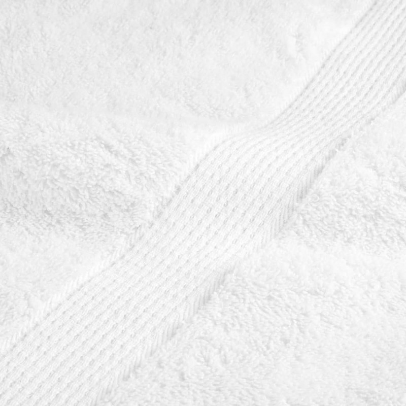 Ręczniki premium SOLUND, 10 szt., białe, 100x200 cm, 600 g/cm²