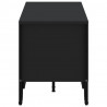 Szafka pod TV, czarna, 180x34x41 cm, materiał drewnopochodny
