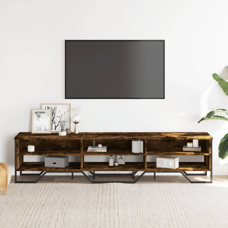 Szafka pod telewizor, przydymiony dąb, 180x34x41 cm