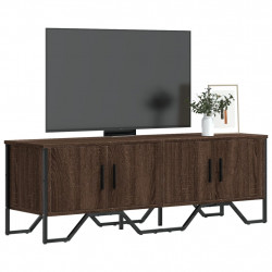 Szafka pod telewizor, brązowy dąb, 122x34x41 cm