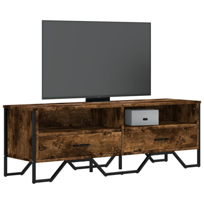 Szafka pod TV, przydymiony dąb, 122x34x41 cm