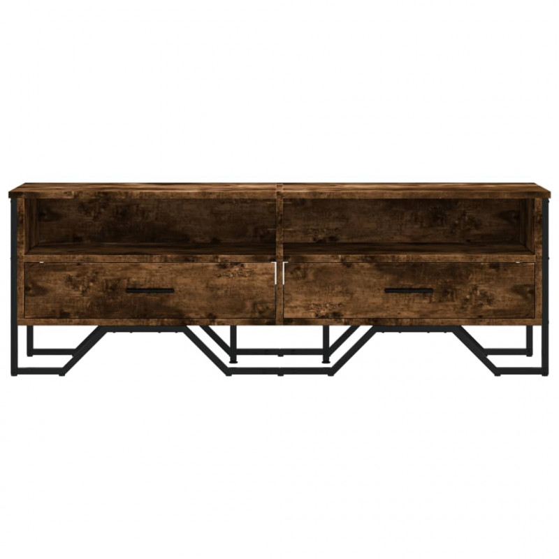 Szafka pod TV, przydymiony dąb, 122x34x41 cm