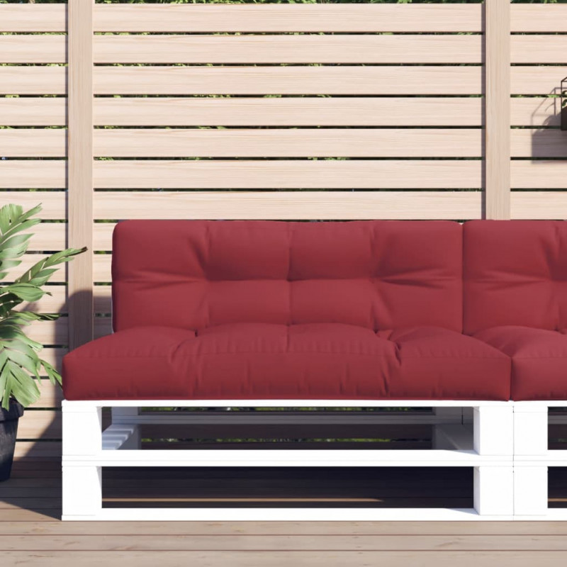 Poduszka na paletę, winna czerwień, 120x40x12 cm, tkanina