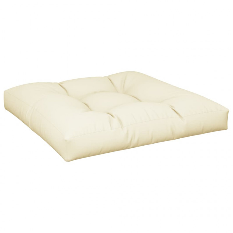Poduszki na palety, 2 szt., kremowe, tkanina