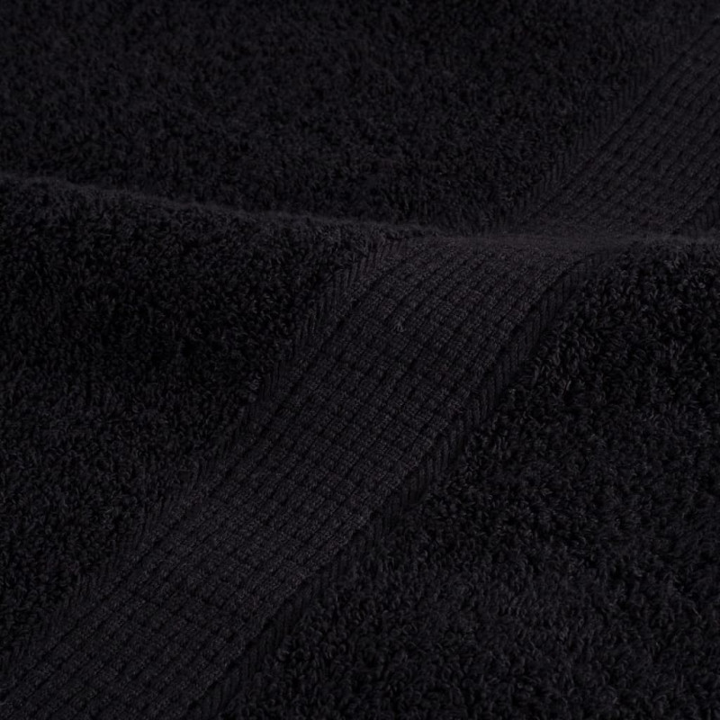 Ręczniki premium SOLUND, 4 szt., czarne, 50x100 cm, 600 g/cm²