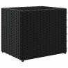 Donica ogrodowa, czarna, 36x30x32 cm, rattan PE