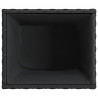 Donica ogrodowa, czarna, 36x30x32 cm, rattan PE