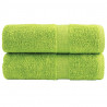 Ręczniczki premium SOLUND, 2 szt., zielone, 30x30 cm, 600 g/cm²