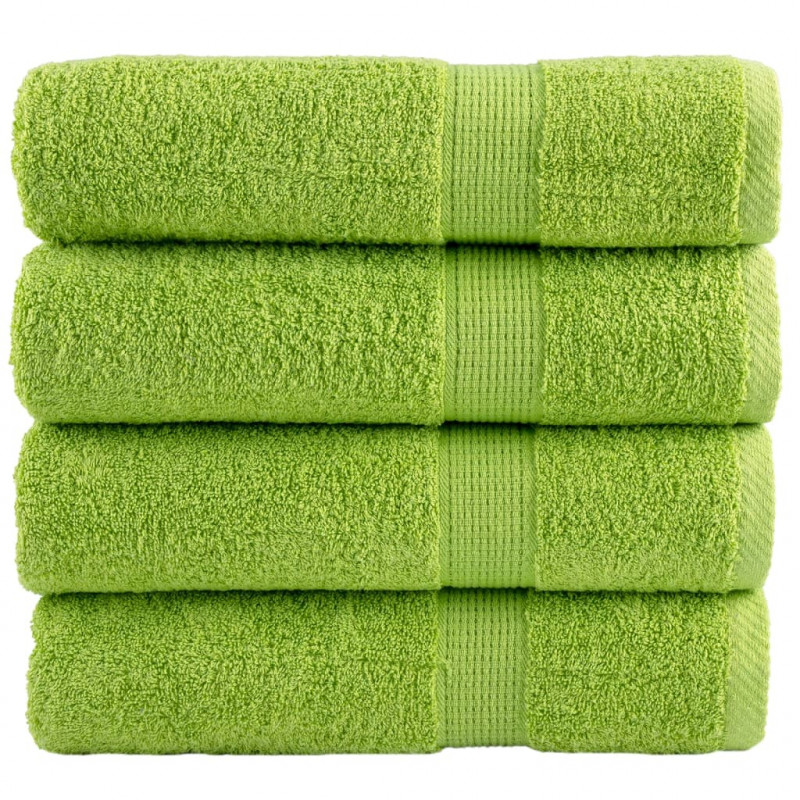 Ręczniki premium SOLUND, 4 szt., zielone, 50x100 cm, 600 g/cm²