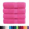 Ręczniczki premium SOLUND, 4 szt., różowe, 30x30 cm, 600 g/cm²