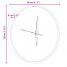 Zegar ścienny ze świecącymi wskazówkami i cyframi, Ø30 cm