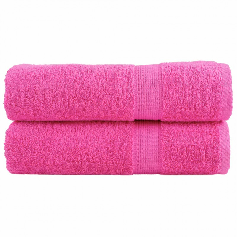 Ręczniki premium SOLUND, 2 szt., różowe, 50x100 cm, 600 g/cm²