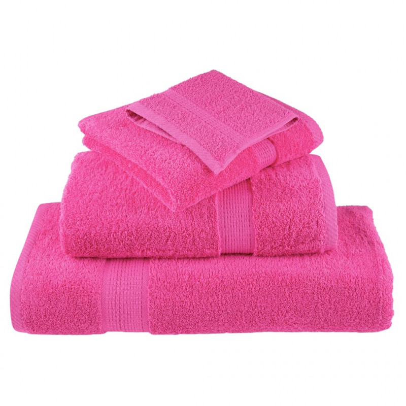 Ręczniki premium SOLUND, 2 szt., różowe, 50x100 cm, 600 g/cm²