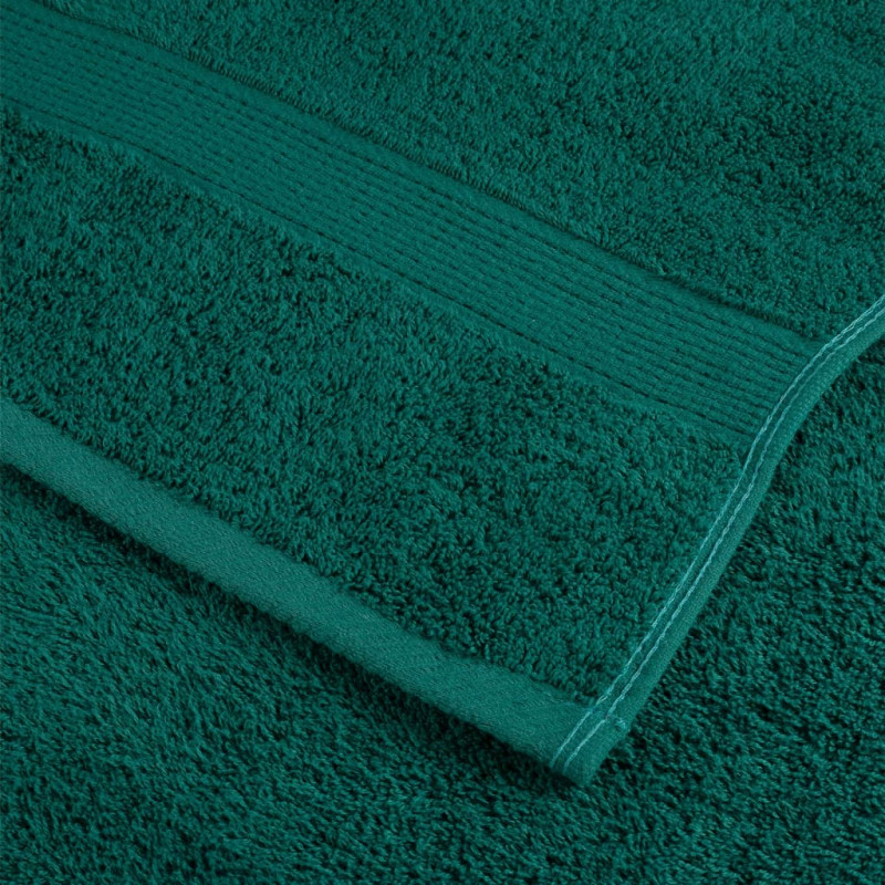 6-częściowy zestaw ręczników premium SOLUND, zielony, 600 g/cm²