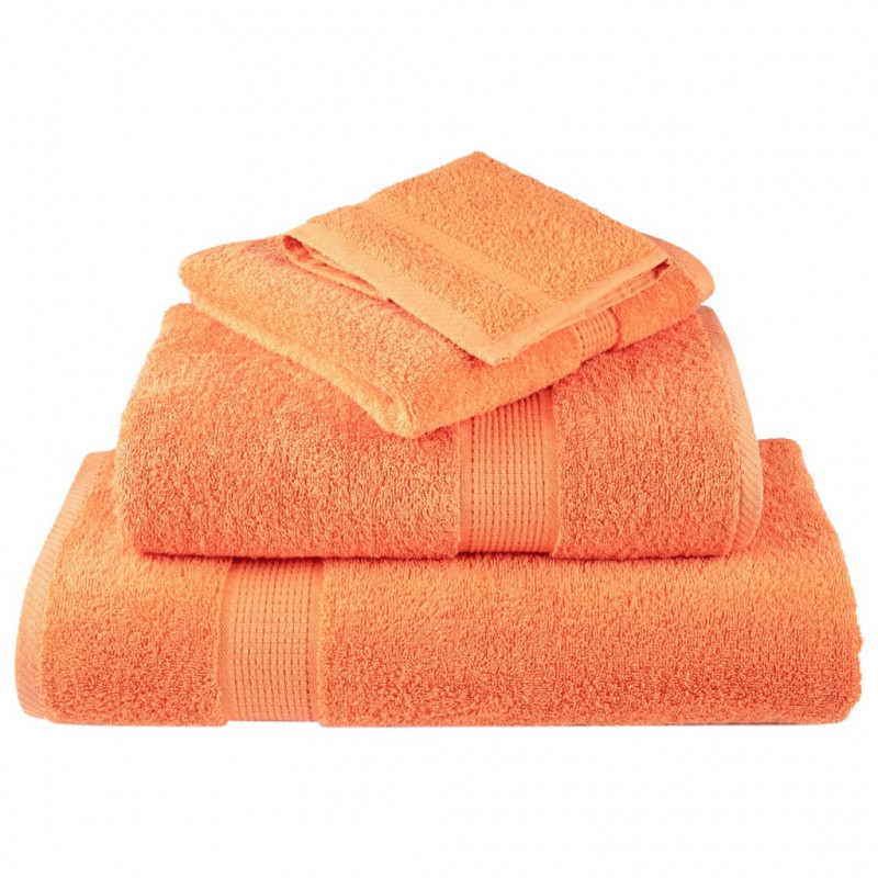 12-cz. zestaw ręczników premium SOLUND, pomarańczowy, 600 g/cm²