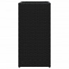 Donica ogrodowa, czarna, 30x30x60 cm, rattan PE