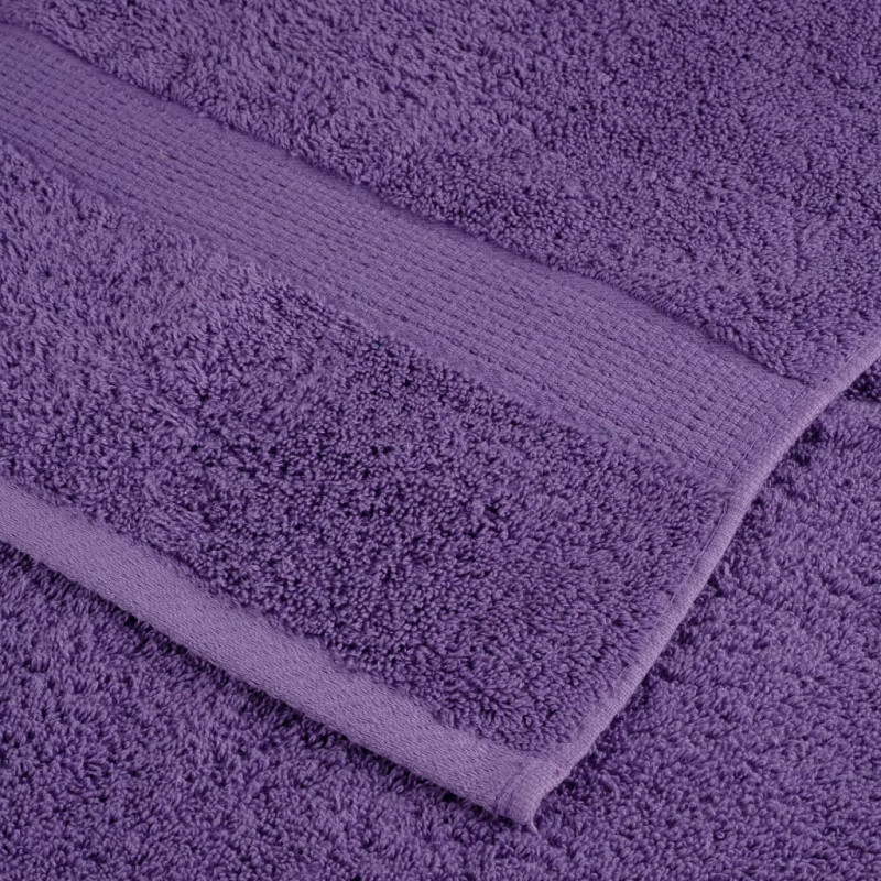 Ręczniki premium SOLUND 10 szt. fioletowe, 50x100 cm, 600 g/cm²