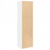 Wysoka szafka, biała, 50x42,5x185 cm, materiał drewnopochodny