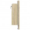 Szafka z lustrem i LED, dąb sonoma, 60x12x45 cm