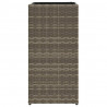 Donica ogrodowa, szara, 30x30x60 cm, rattan PE