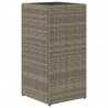 Donica ogrodowa, szara, 30x30x60 cm, rattan PE