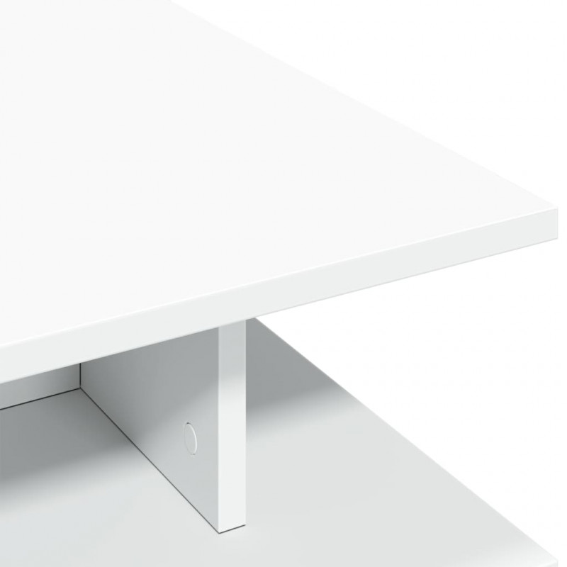 Stolik kawowy, biały, 102x55x35 cm, materiał drewnopochodny