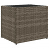 Donica ogrodowa, szara, 36x30x32 cm, rattan PE