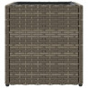 Donica ogrodowa, szara, 36x30x32 cm, rattan PE