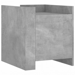 Szafka nocna, szary beton, 45x50x50 cm, materiał drewnopochodny