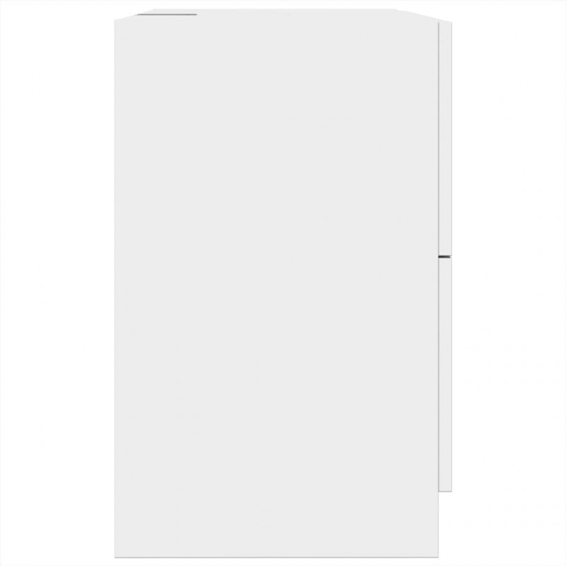 Szafka pod umywalkę, biała 59x37x59 cm, materiał drewnopochodny