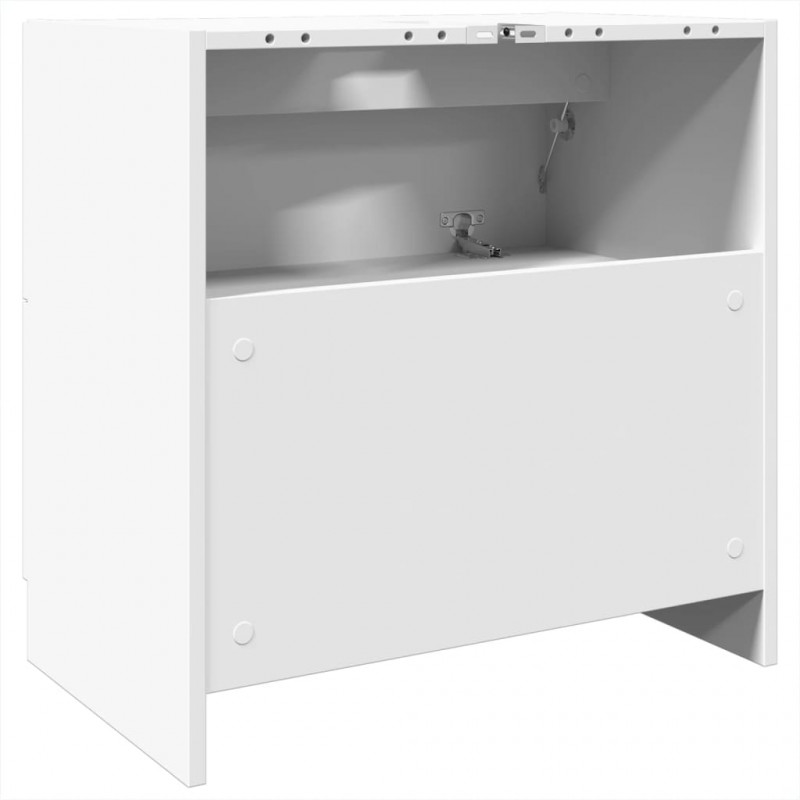 Szafka pod umywalkę, biała 59x37x59 cm, materiał drewnopochodny