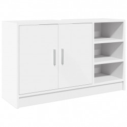 Szafka pod umywalkę, biała 90x29x55 cm, materiał drewnopochodny