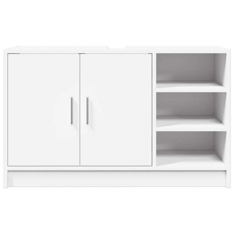 Szafka pod umywalkę, biała 90x29x55 cm, materiał drewnopochodny