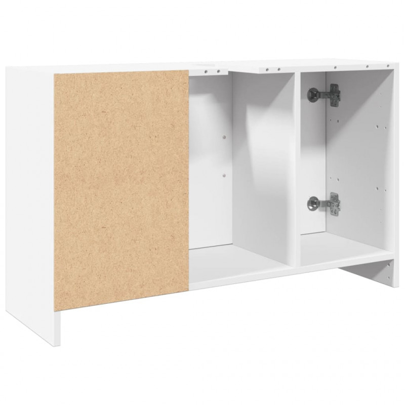 Szafka pod umywalkę, biała 90x29x55 cm, materiał drewnopochodny