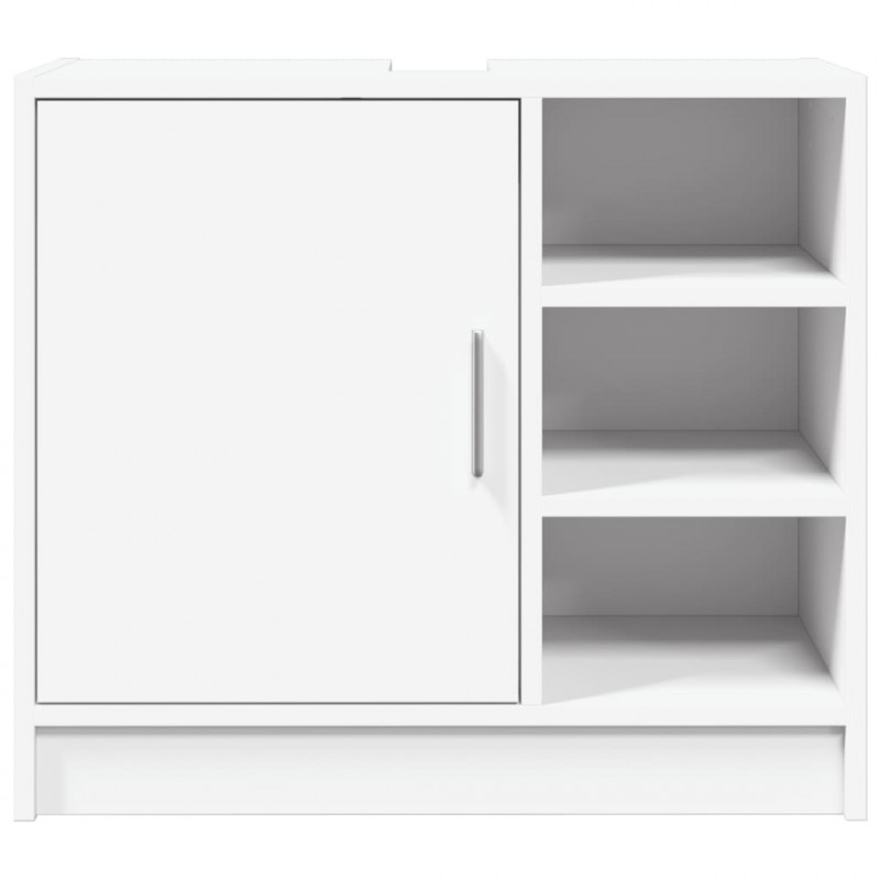 Szafka pod umywalkę, biała 63x29x55 cm, materiał drewnopochodny