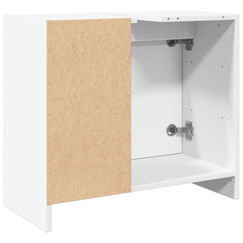 Szafka pod umywalkę, biała 63x29x55 cm, materiał drewnopochodny