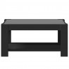 Stolik kawowy z LED czarny 93x53x45 cm, materiał drewnopochodny