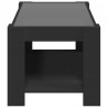 Stolik kawowy z LED czarny 93x53x45 cm, materiał drewnopochodny