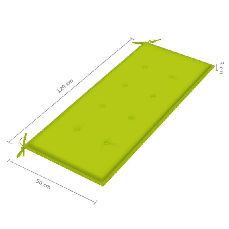 2-os. ławka ogrodowa z poduszką, 120 cm, szara, eukaliptus
