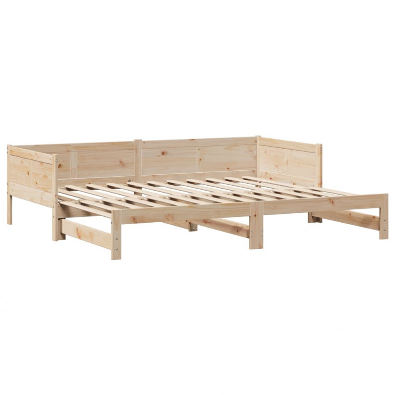 Sofa rozsuwana z szufladami, bez materaca, 80x200 cm
