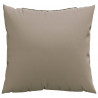 Poduszki ozdobne, 4 szt., taupe, 50x50 cm, tkanina