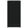 Donice ogrodowe, 2 szt., czarne, 40x40x80 cm, rattan PE